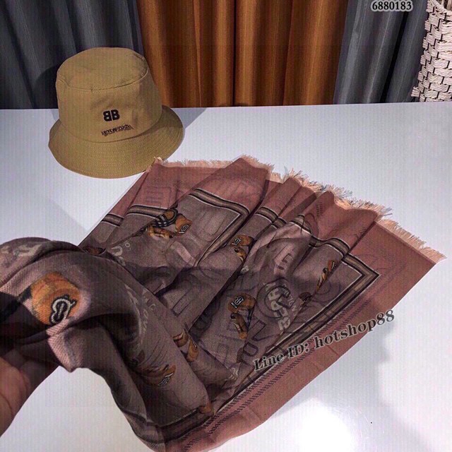 BURBERRY專櫃新款加厚款雙面雙色女士披肩 巴寶莉經典加厚款羊絨混紡圍巾 mmyj1228